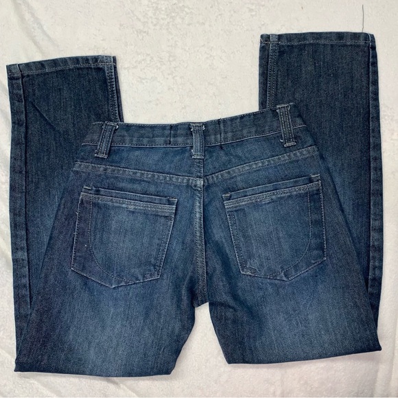 Paper Denim & Cloth Boys Dark Denim Adjustable Waist Straight Jeans size 8 - Picture 5 of 9